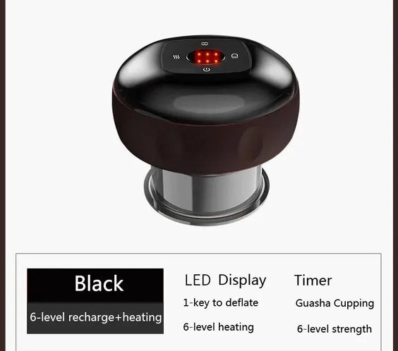 Body Cupping Scraping Massager Smart Electric Vacuum Cupping Heating Suction Cup Device for Body Back Neck Arm Massger