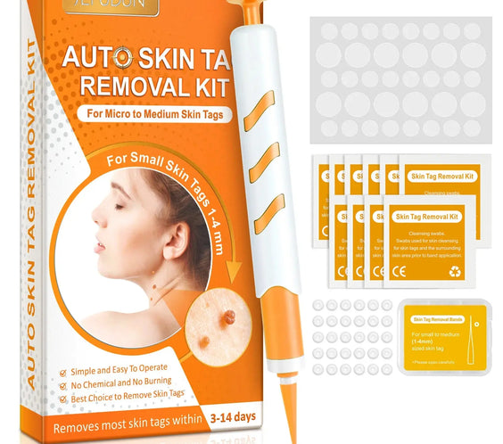 3 In1 Painless Auto Skin Tag Mole Wart Removal Kit Cleaning Tool Care Body Wart Dot Treatment for 1-4Mm Beauty Health Hot Sale