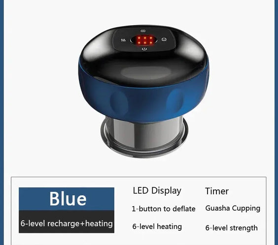 Body Cupping Scraping Massager Smart Electric Vacuum Cupping Heating Suction Cup Device for Body Back Neck Arm Massger