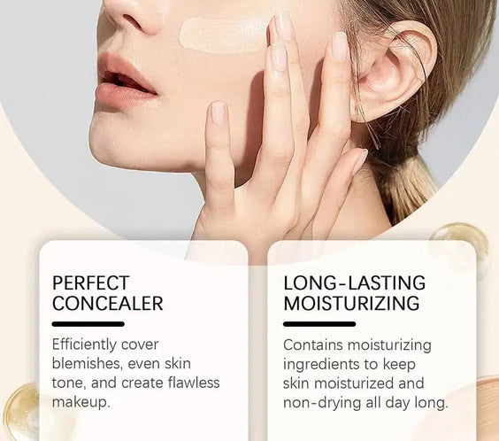 4-In-1 Foundation Liquid Makeup 4 in 1 Foundation Light Spectrum Sunscreen Serum Liquid Hydrating Full Coverage Concealer SPF 50