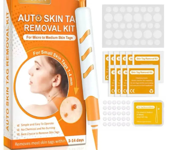 3 In1 Painless Auto Skin Tag Mole Wart Removal Kit Cleaning Tool Care Body Wart Dot Treatment for 1-4Mm Beauty Health Hot Sale