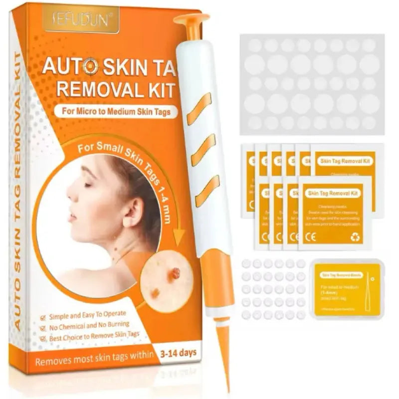 3 In1 Painless Auto Skin Tag Mole Wart Removal Kit Cleaning Tool Care Body Wart Dot Treatment for 1-4Mm Beauty Health Hot Sale