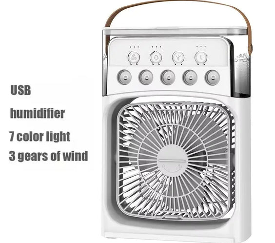 3 in 1 Fan Air Conditioner Household Small Air Cooler LED Night Light Portable Humidifier Air Adjustment Fan Office Home Fan New