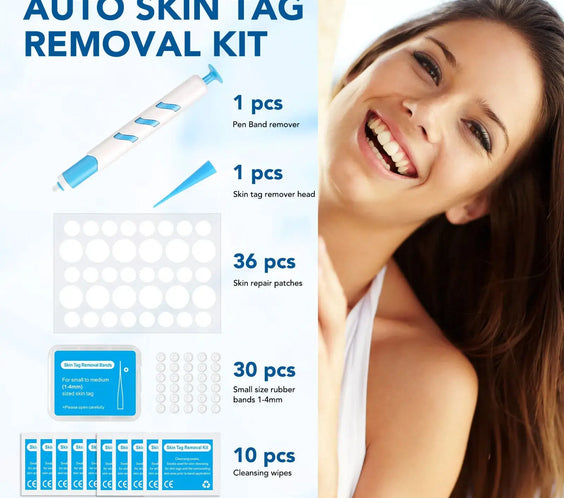 3 In1 Painless Auto Skin Tag Mole Wart Removal Kit Cleaning Tool Care Body Wart Dot Treatment for 1-4Mm Beauty Health Hot Sale