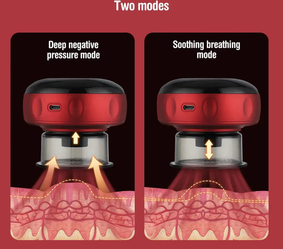 Body Cupping Scraping Massager Smart Electric Vacuum Cupping Heating Suction Cup Device for Body Back Neck Arm Massger
