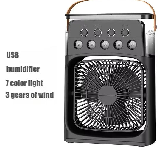 3 in 1 Fan Air Conditioner Household Small Air Cooler LED Night Light Portable Humidifier Air Adjustment Fan Office Home Fan New