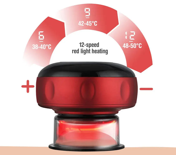 Body Cupping Scraping Massager Smart Electric Vacuum Cupping Heating Suction Cup Device for Body Back Neck Arm Massger