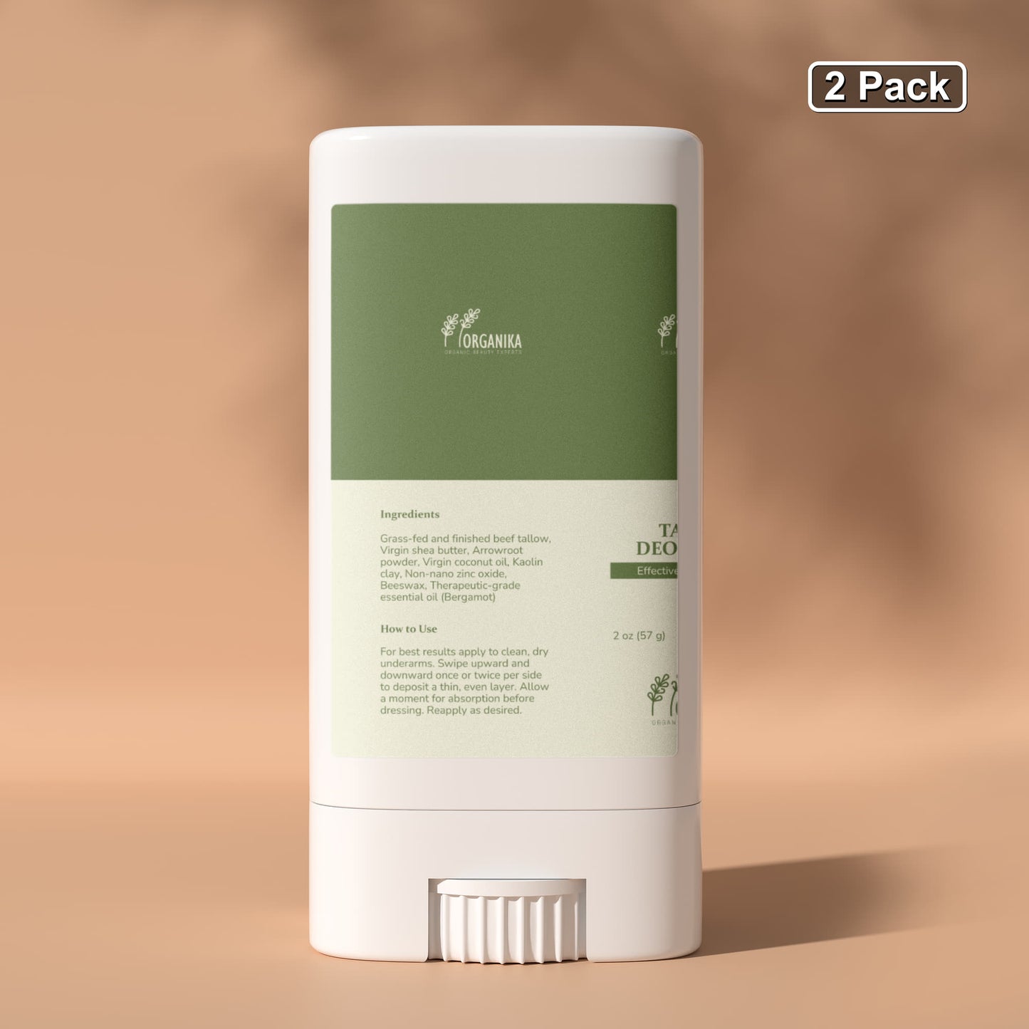 2 Pack Tallow Zinc Sun Stick