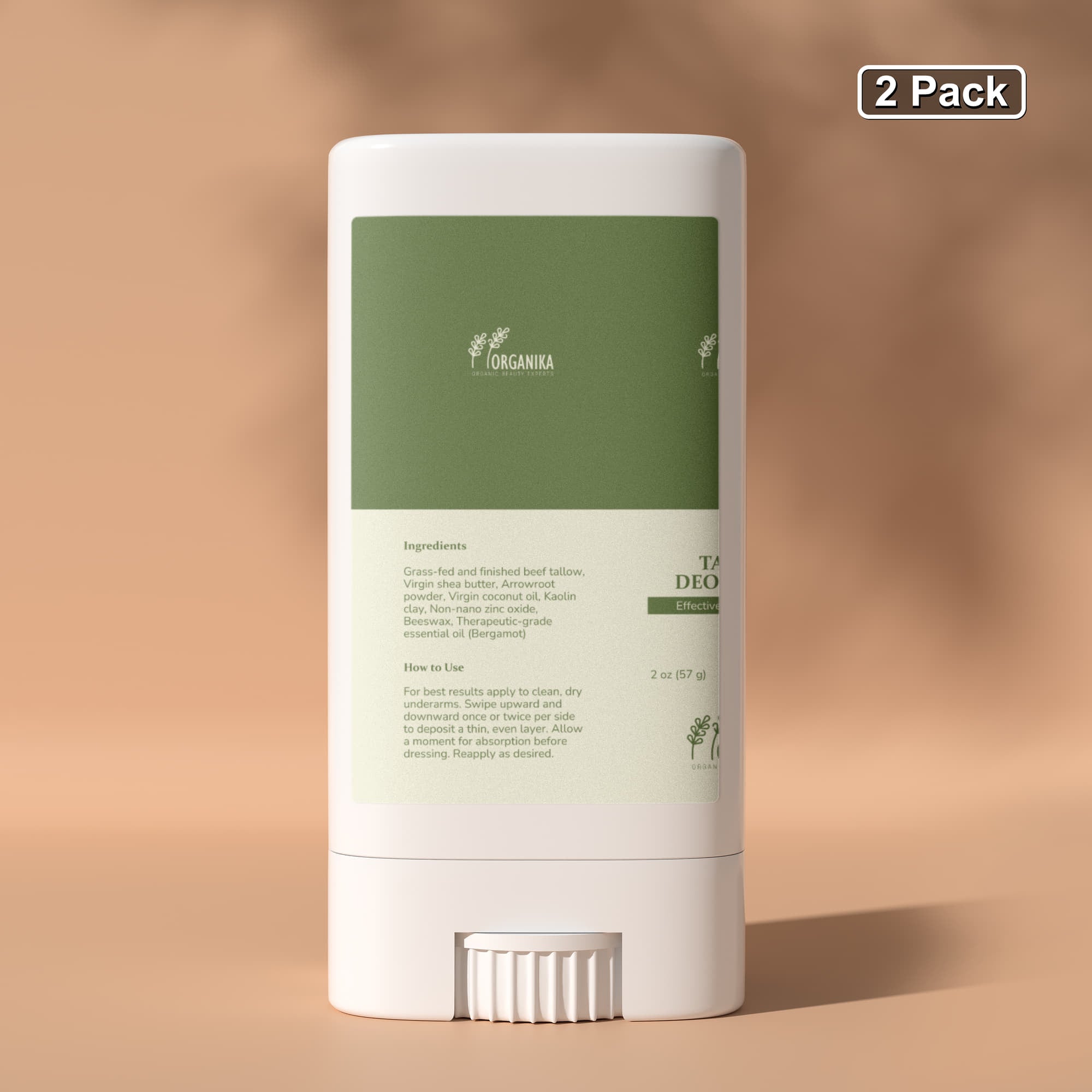 2 Pack Tallow Zinc Sun Stick