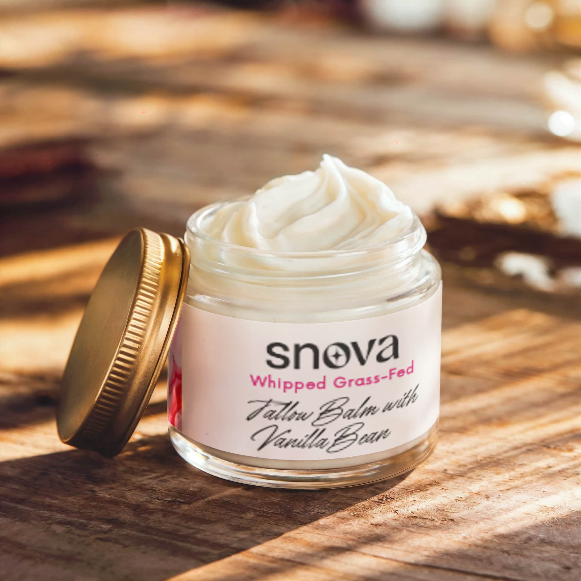 Whipped Grass-Fed Tallow Balm with Vanilla Bean