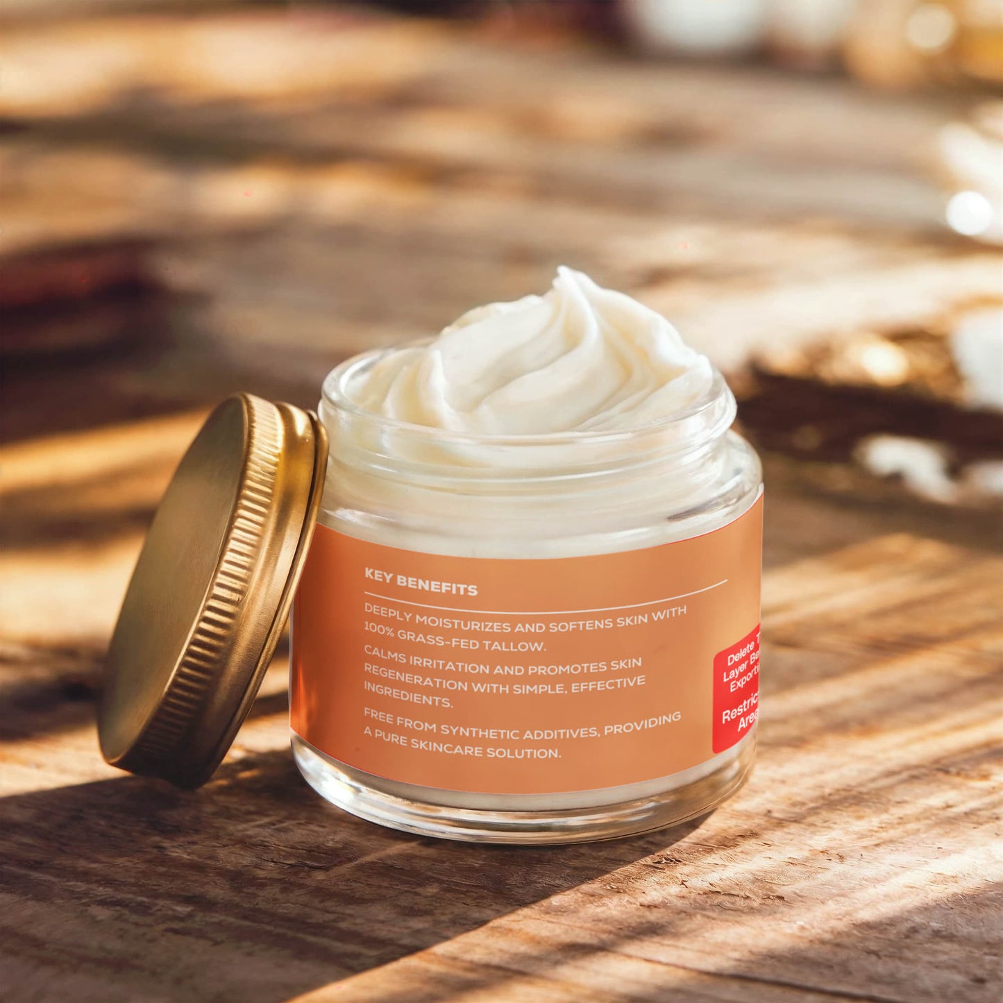 Whipped Grass-Fed Tallow Balm with Vanilla Bean