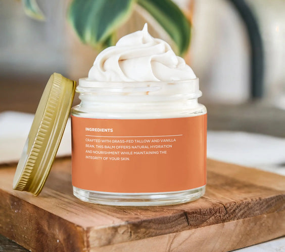 Whipped Grass-Fed Tallow Balm with Vanilla Bean BeautyBoss