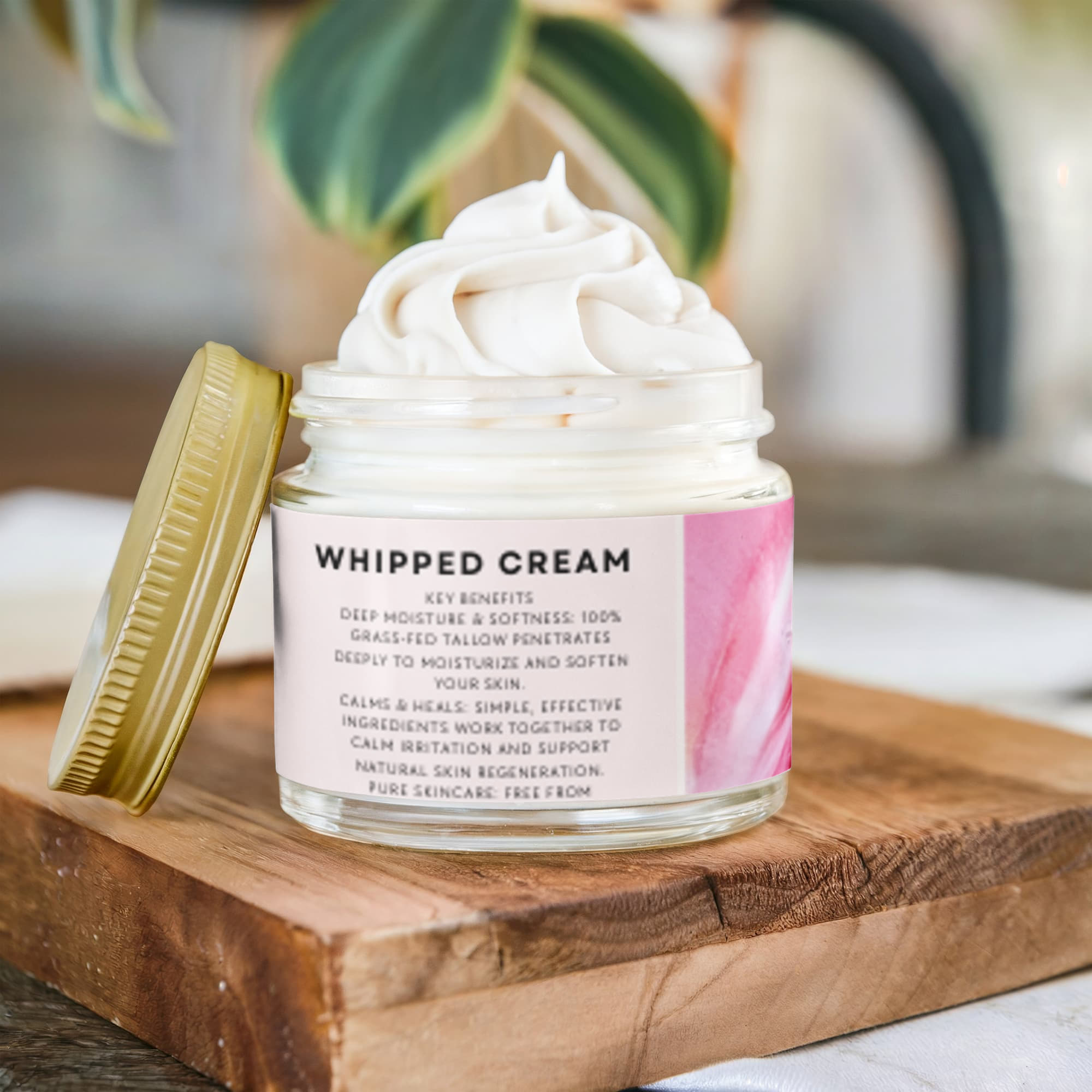 Whipped Grass-Fed Tallow Balm with Vanilla Bean