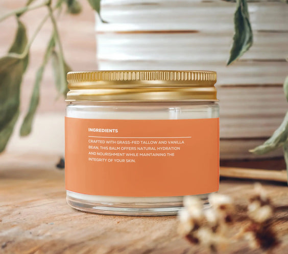 Whipped Grass-Fed Tallow Balm with Vanilla Bean BeautyBoss