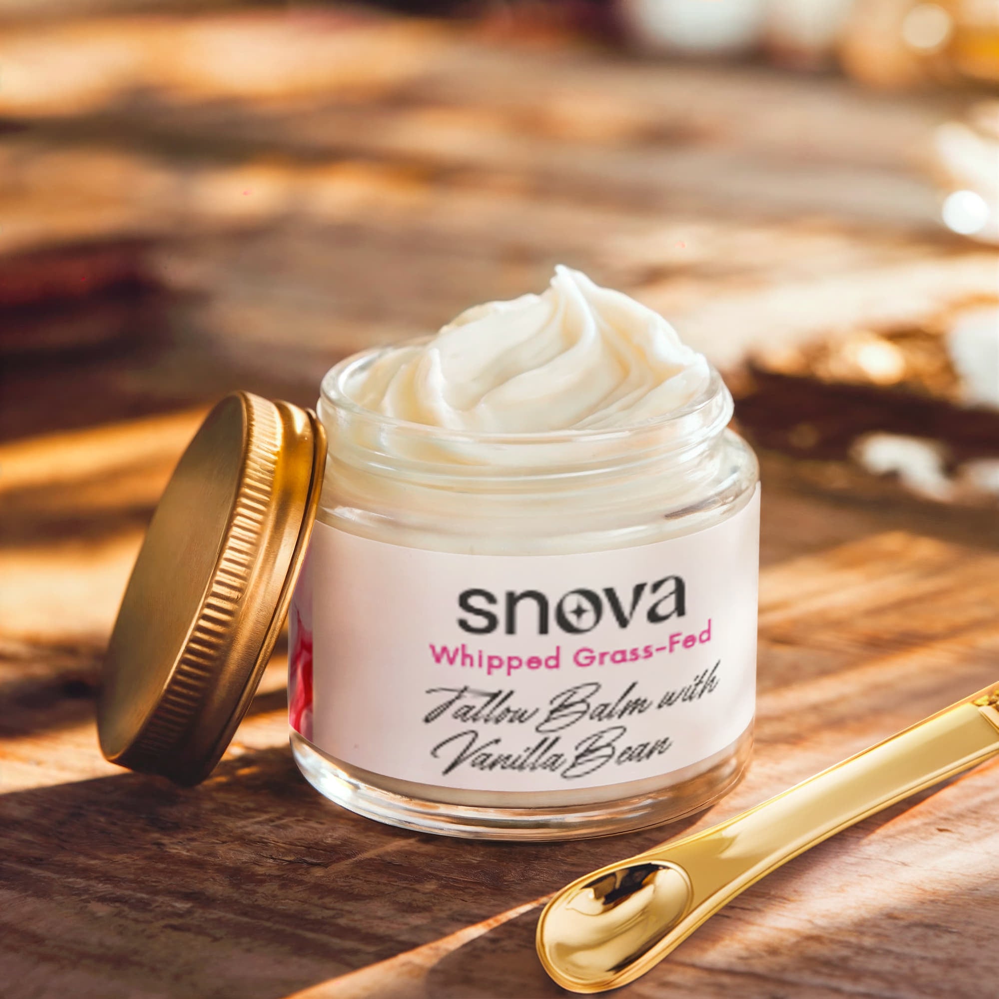 Whipped Grass-Fed Tallow Balm with Vanilla Bean
