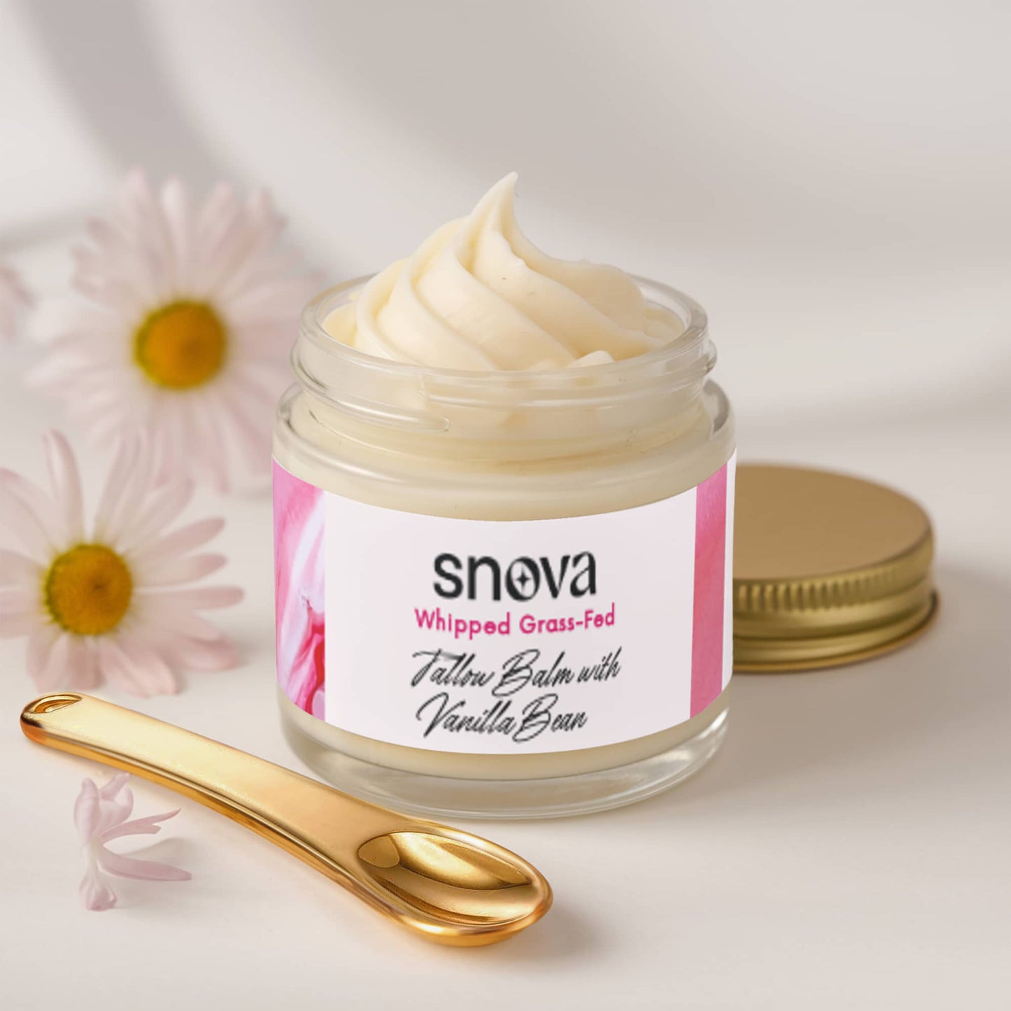 Whipped Grass-Fed Tallow Balm with Vanilla Bean
