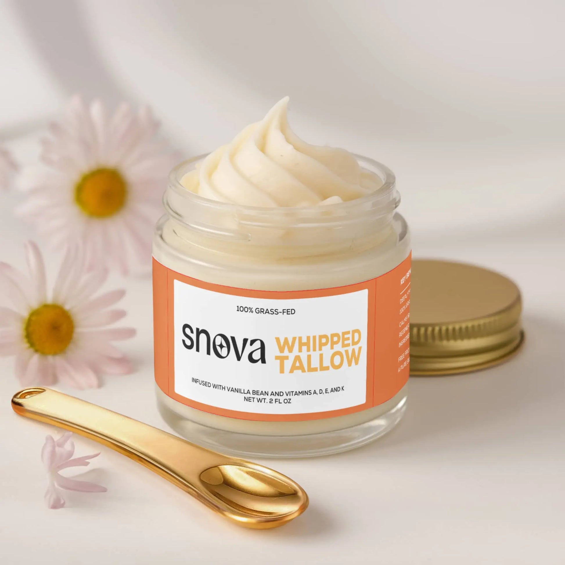 Whipped Grass-Fed Tallow Balm with Vanilla Bean BeautyBoss