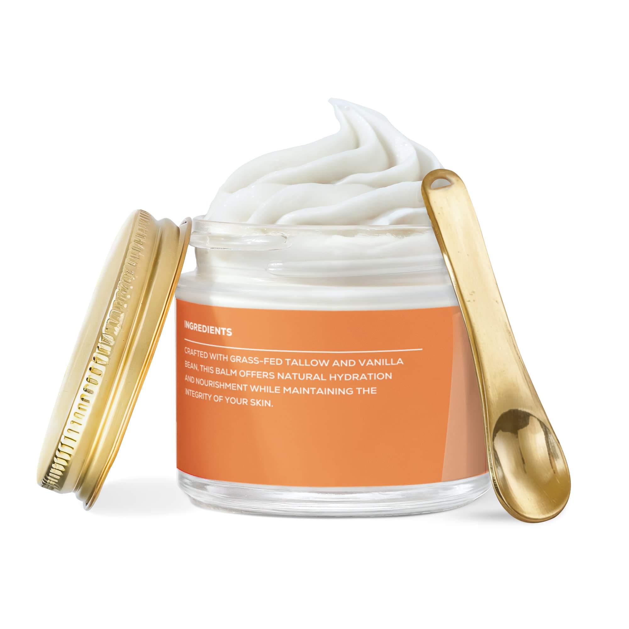 Whipped Grass-Fed Tallow Balm with Vanilla Bean