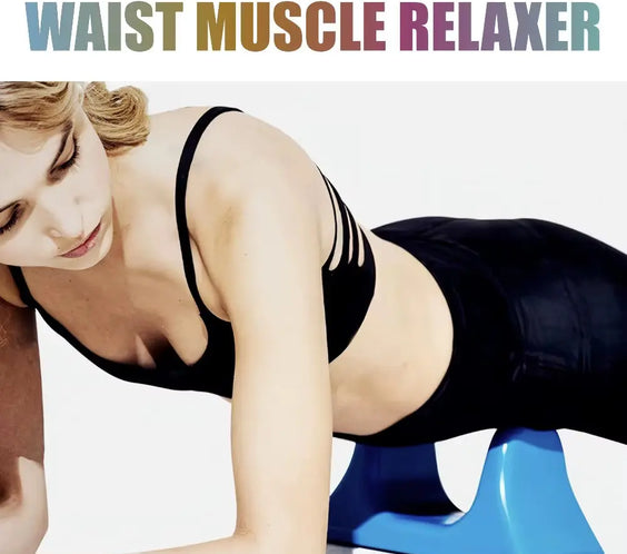 Deep Tissue Waist Muscle Relaxer Massager for Hip, Back and Psoas Training, Body Stretching with Ergonomic Design
