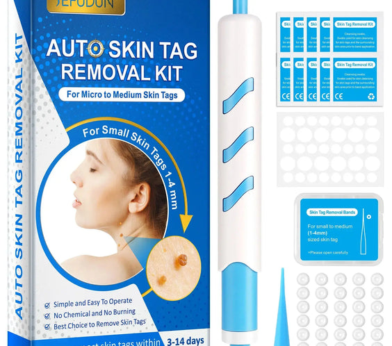 3 In1 Painless Auto Skin Tag Mole Wart Removal Kit Cleaning Tool Care Body Wart Dot Treatment for 1-4Mm Beauty Health Hot Sale